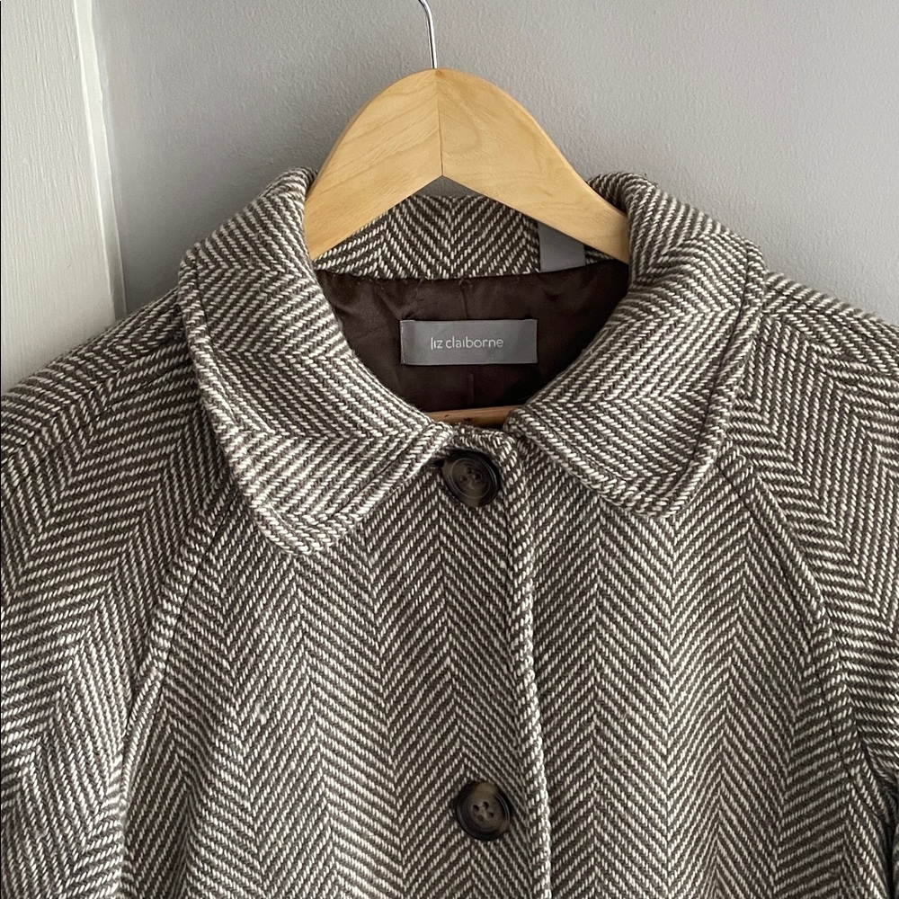 Vintage Liz Claiborne cropped Equestrian style wool coat- Size Medium - Picture 4 of 13